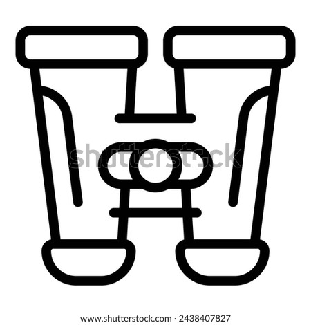 Survival binoculars icon outline vector. Ocean ship wreck. Sunk wreck