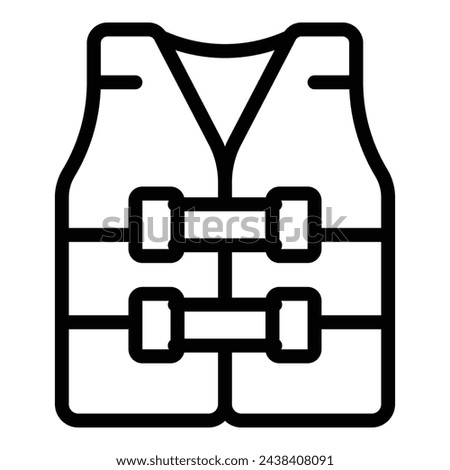 Survival vest icon outline vector. Ship wreck. Oceanic cruise collision