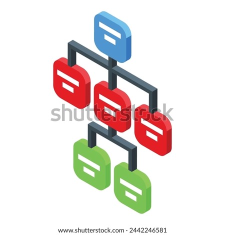 Seo code scheme icon isometric vector. Software tablet. Electronic device