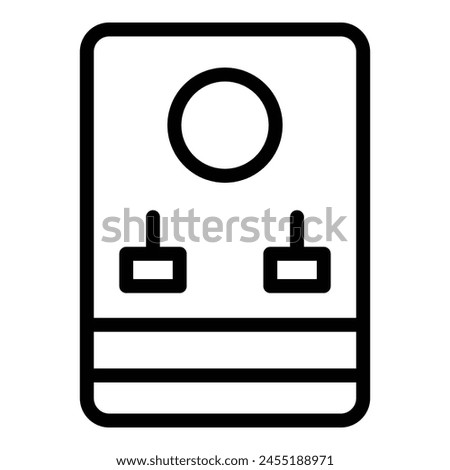 Pc hdd icon outline vector. Data memory. Box upgrade
