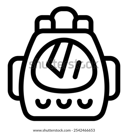 Simple yet evocative icon of an astronaut backpack, perfect for projects related to space travel, science fiction, and the wonders of the cosmos