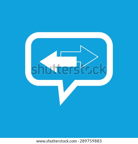 Two opposite arrows icon. illustration of two opposite arrows logo vector icon isolated on blue background for web and digital
