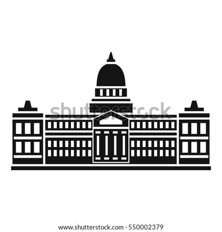 Palace of Congress in Buenos Aires, Argentina icon. Simple illustration of Palace of Congress in Buenos Aires, Argentina vector icon for web