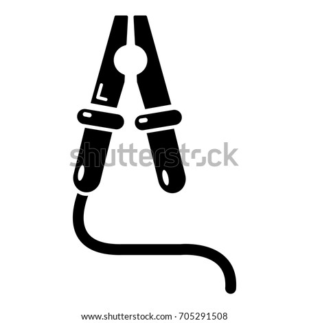 Jumper cable icon. Simple illustration of jumper cable vector icon for web