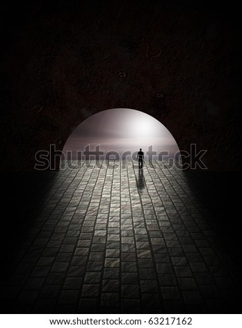 Mystery Man in Tunnel