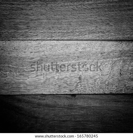 wood panels texture use as background in black and white color - square format