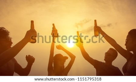 Image, Stock Photo twilight Beverage