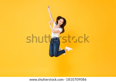 Similar – Image, Stock Photo beautiful teenager girl floating on pink donuts in a pool. Wearing sunglasses and smiling. Fun and summer lifestyle