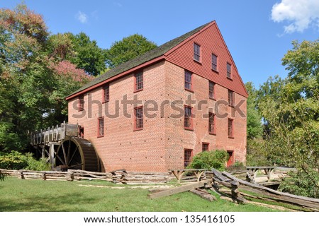 Colvin Run Mill at Great Falls in Virginia, USA.