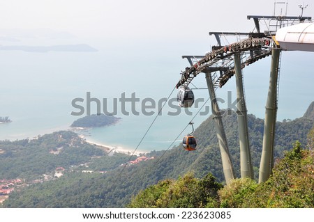 Similar – Image, Stock Photo Langkawi Cable Car Summer