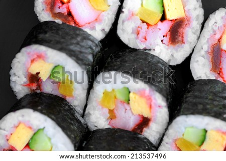 Japanese sushi roll from Japan restaurant