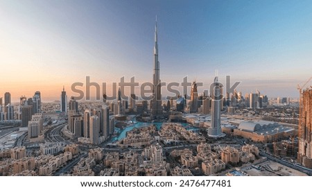 Similar – Image, Stock Photo Panoramic top view of Alps mountains in fog and clouds, valley with clouds. Green slopes and fields. Almond trees in bloom. Medieval buildings of Perinaldo town, Liguria, Spring Italy