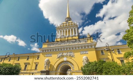 Similar – Image, Stock Photo Spire of Admiralty building winter, Saint Petersburg, Russia