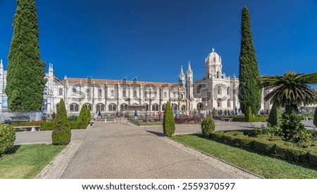 Foto Bild Panorama mit dem Jeronimos-Kloster in Lissabon