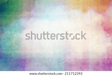 Grunge image of colorful sky filtered image. Vintage background. Halftone background.