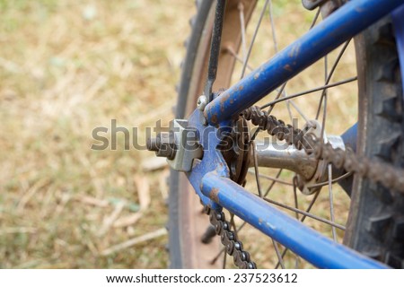 bicycle detail close up