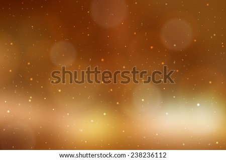 Blurred Lights on golden background or Lights on golden background.
