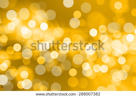 Blurred Lights on yellow background or Lights on yellow background.