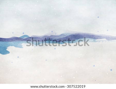 Summer beach. Abstract water color background