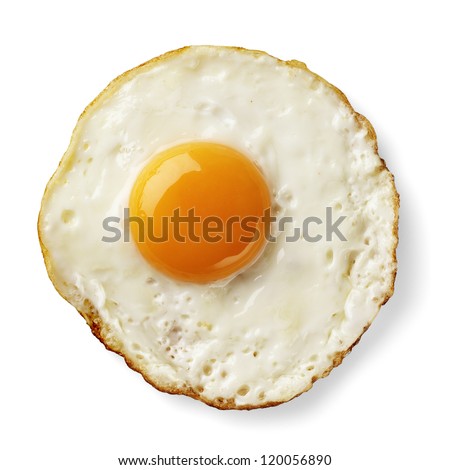 fried egg isolated 商業照片 © 