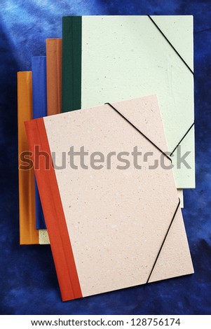 assorted colors folders