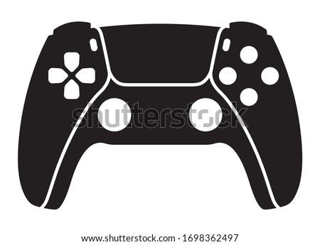 Next generation game controller or gamepad flat vector icon for gaming apps and websites