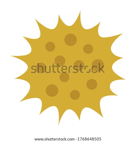 Pollen allergen flat vector color icon for allergy apps and websites