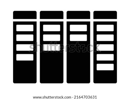 Agile kanban product board flat vector icon for product apps and websites