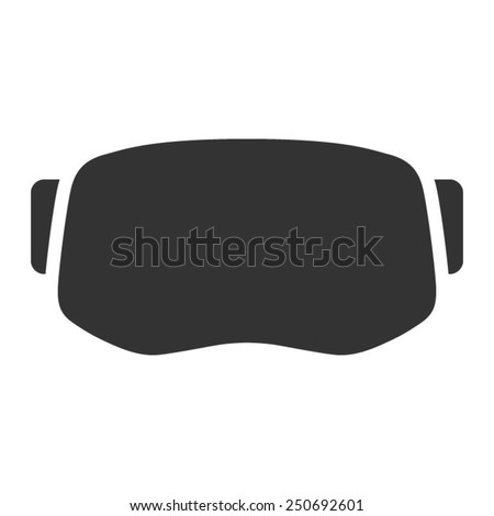 Virtual reality gaming and entertainment headset icon