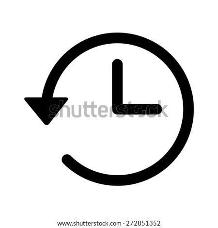 Account history line art vector icon for apps and websites