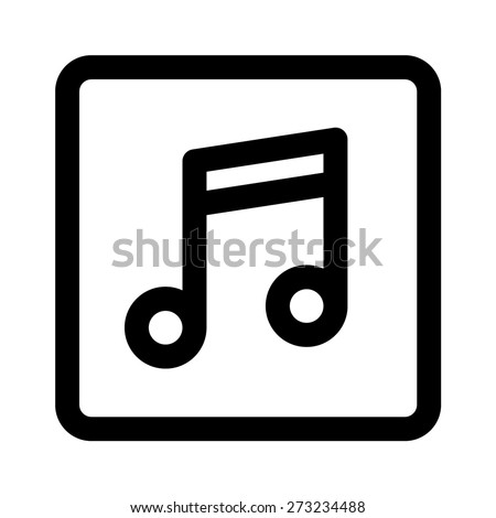 Music album or vinyl album line art vector icon for apps and websites