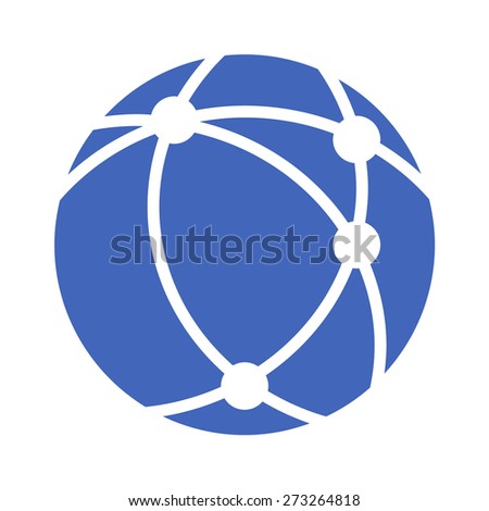 World wide web / www internet network flat vector icon for apps and websites