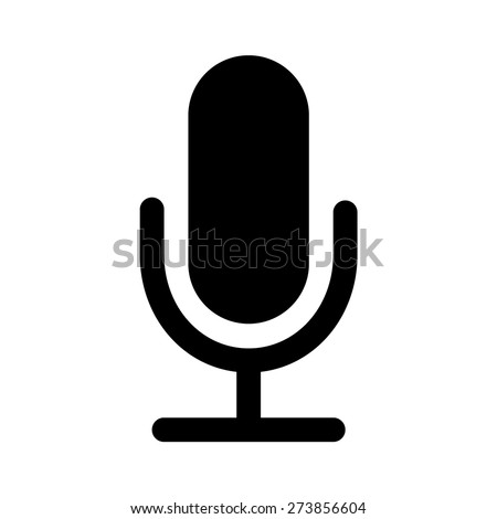 Microphone speaker (speech to text) flat vector icon for apps and websites