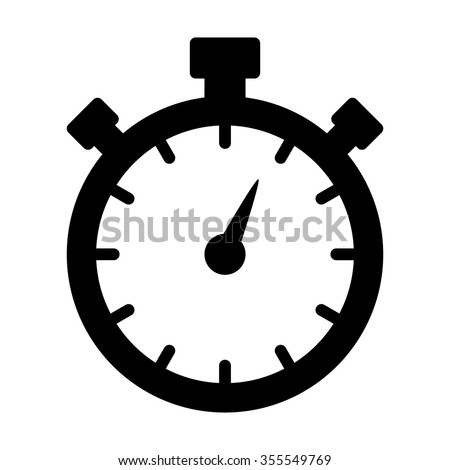 Stopwatch / stop watch timer flat vector icon for apps and websites