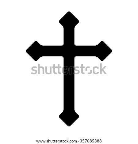 Decorative Christian Cross - Symbol Of Christianity Flat Icon For Apps ...