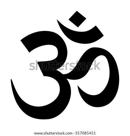 Om / Aum - symbol of Hinduism flat vector icon for apps and websites