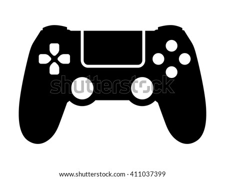 Video game controller / gamepad flat vector icon for gaming apps and websites