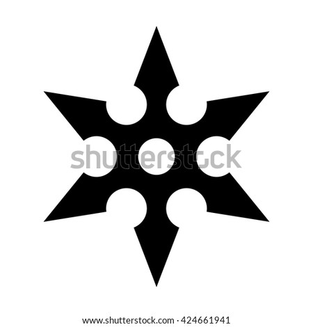 vector images illustrations and cliparts ninja shuriken throwing