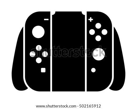 Home / portable video game controller flat vector icon for gaming apps and websites