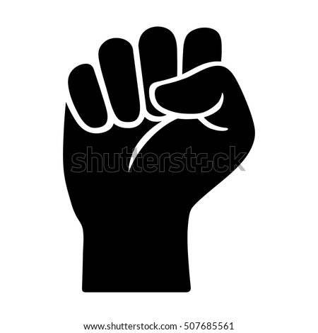 Free Fist Silhouette Illustrator Vector Image | 123Freevectors