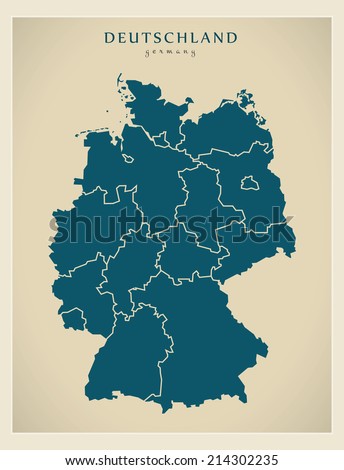 Modern map - Germany