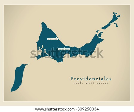 Modern Map - Providenciales TC