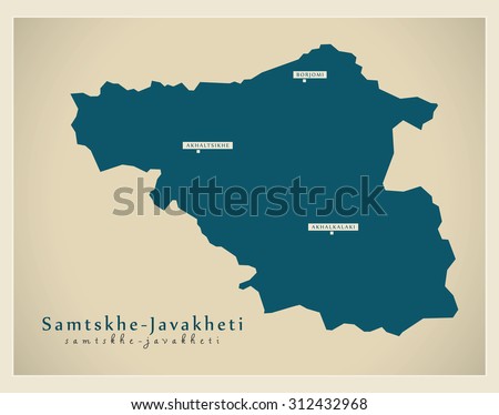 Modern Map - Samtskhe-Javakheti GE