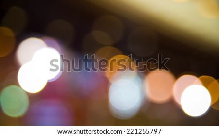 Blur vintage abstract background pattern in the city indoor light
