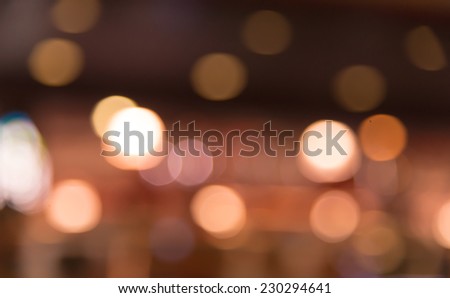 Blur bokeh light of indoor life background