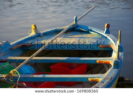 Old boats on the Lake - Ganzirri, Sicily - Italy