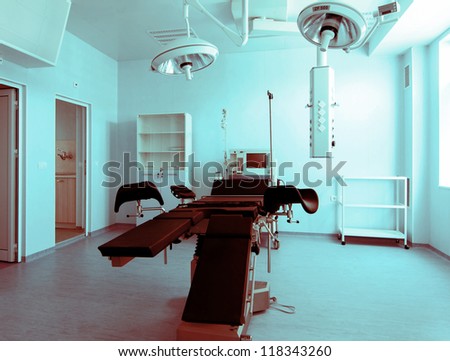 Medical-diagnostic equipment room. Therapeutic and diagnostic rooms with medical equipment.
