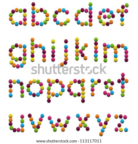 Candy Alphabet Stock Photo 113117011 : Shutterstock