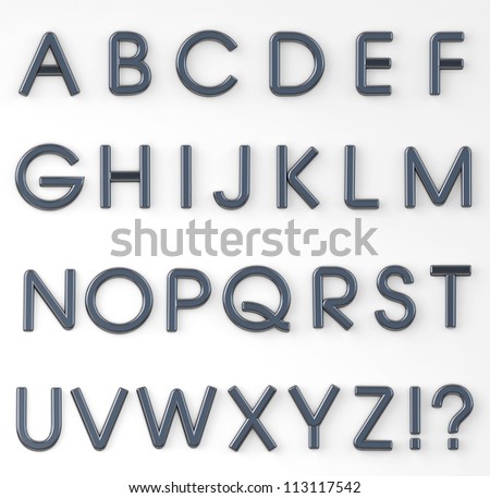 Metal Letters Alphabet