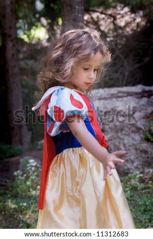 Girl walking in the forest, hand with motion blur. More image of this photo session in my portfolio